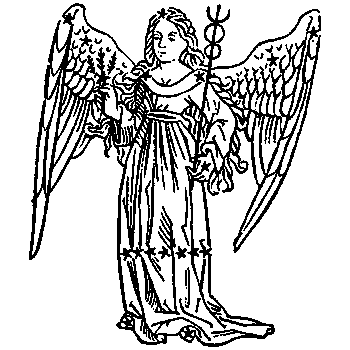 Virgo, illustration from a 1482 edition of a book by Hyginus.